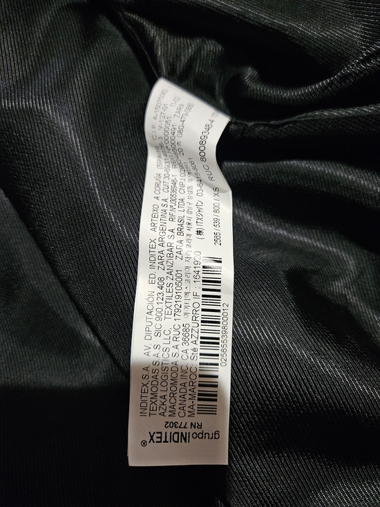 Zara Black Oversized Bomber Jacket with Snap Buttons - Picture 10 of 10